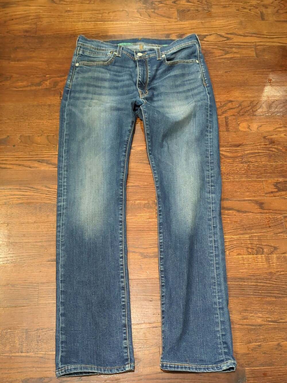 Levi's Straight Jeans WHISKERS Medium Wash 32x34